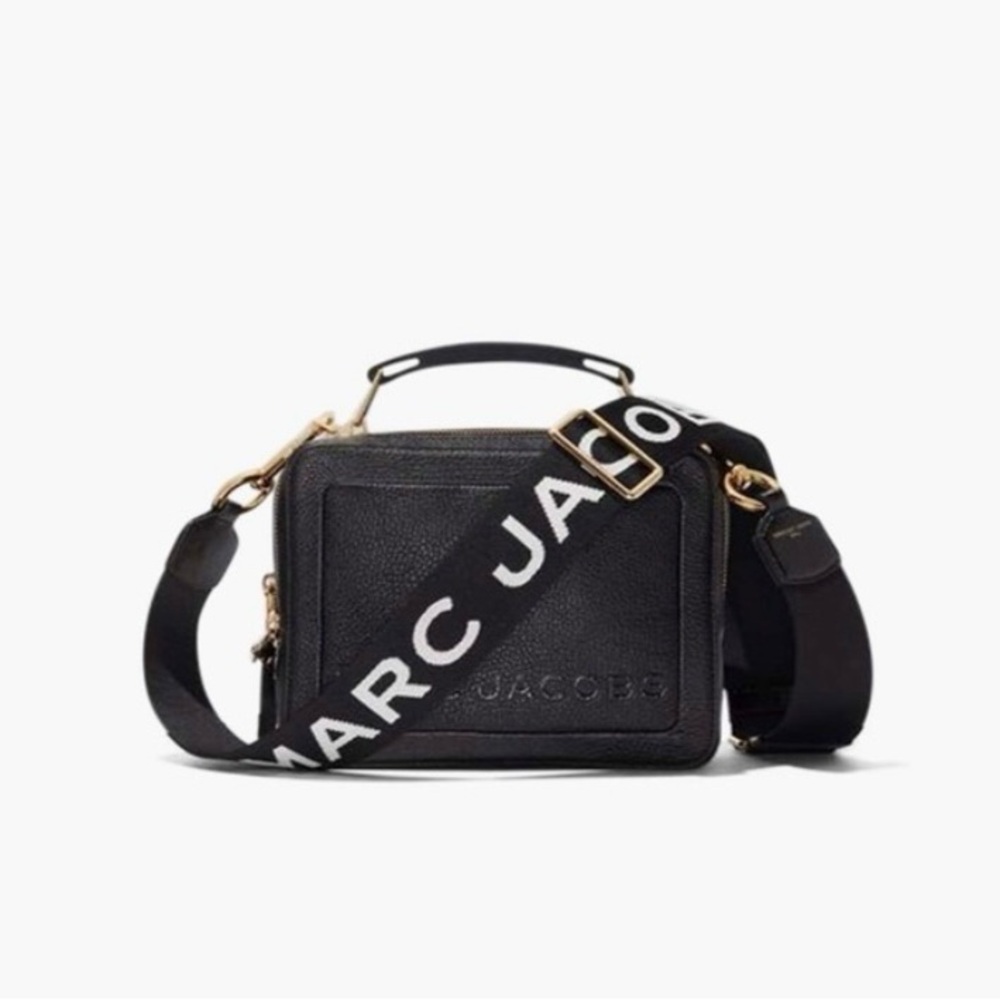 Marc Jacobs Black and Gold Bag Strap - Picture 2 of 6